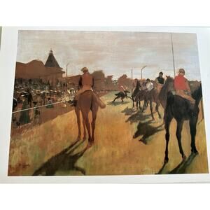 Degas, Race Course, Painting, Print, Impressionism, Wall Hanging ~ 250626-WH 225